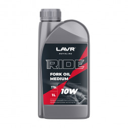 Ln7784 Масло вилочное 10W LAVR RIDE FORK OIL (1л) 1*16шт