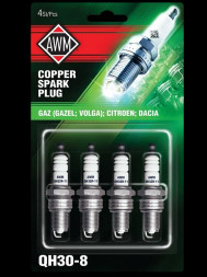 Свечи зажигания AWM QH3O-8, медь, блистер (4 шт)