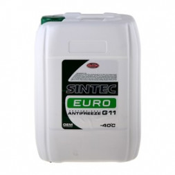 Антифриз A-40 Sintec Euro G11 (ЗЕЛЁНЫЙ) 20кг