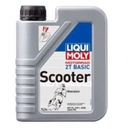 Масло мотор. Liqui Moly 2T Motorbike Basic Scooter Street TC L-EGB FB пластик (1 л.) 1*6 шт. (8068/1