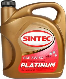 Масло мотор. SINTEC PLATINUM SAE 5W30 API SP, ACEA C2/C3 4л