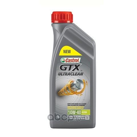 Масло мотор. 10W40 Castrol Magnatec GTX Ultraclean A3/B4 SL/CF пластик (1 л.) 1*12 шт.