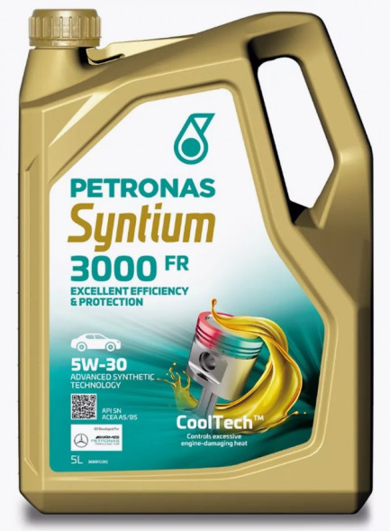 Масло мотор. 5W30 PETRONAS SYNTIUM 3000 FR 5л (1*4шт)