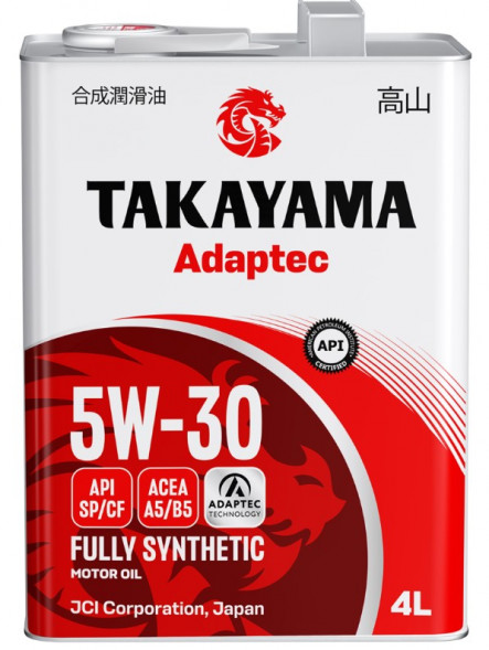 Масло мотор.  5W30 TAKAYAMA  Adaptec A5/B5 SP/CF  4л (1*4шт)