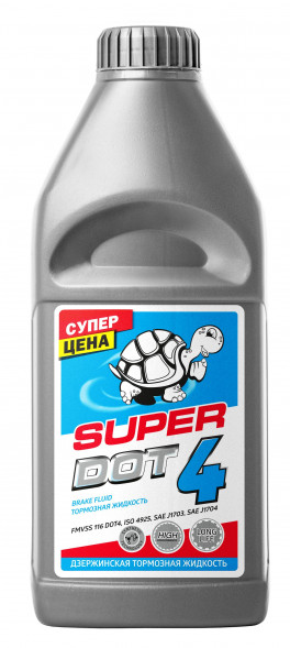 Жидкость тормоз. Turtle Race SUPER ДОТ-4 0,910гр (1*12шт) tk 230оС