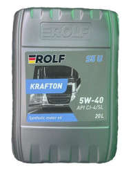 Масло мотор.  5W40 ROLF KRAFTON S5 U  ACEA Е7-12; CI-4/SL (ПЛАСТИК) 20л