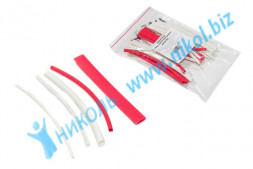 Трубка термоусадочн (кембрик) набор 25 шт., L=100мм NOVA-PRO
