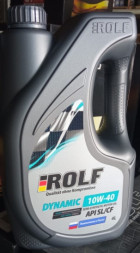 Масло мотор. ROLF Dynamic SAE 10W-40 API SL/CF (полусинт.) 4л пластик