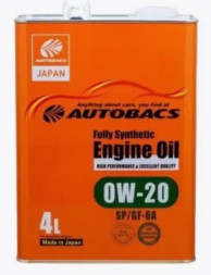 Масло мотор. 0W20 AUTOBACS ENGINE OIL FS  SP/GF-6A /  (4л)