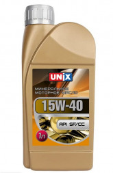 Масло мотор. 15w40 UNIX SF/CC (минер.)   1л
