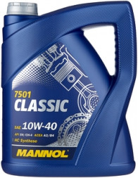 Масло мотор.10W40 MANNOL 7501 CLASSIC ACEA A3/B4 API SN/CH-4 (4л.) 1*4шт.