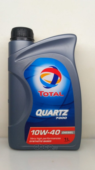 Масло мотор. 10W40 TOTAL QUARTZ 7000 Diezel API SN/CF ACEA A3/B4 пластик (1 л.) 1*12 шт.