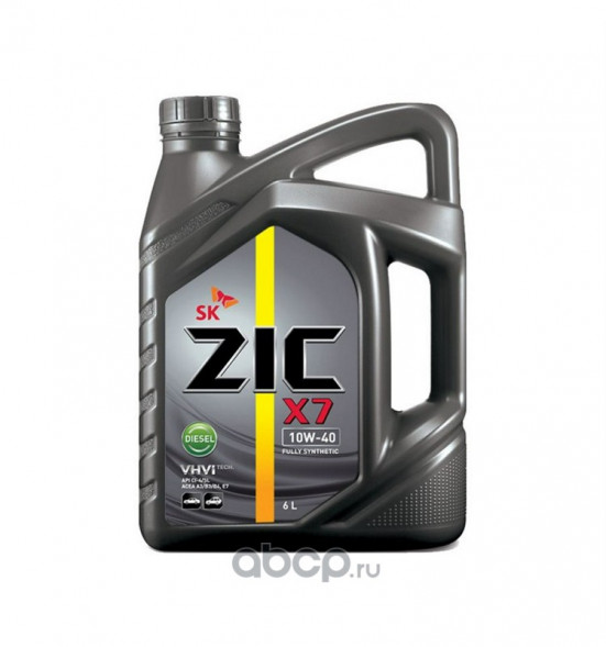 Масло мотор. 10W40 ZIC X7 Diesel CI-4/SL E7 пластик (6 л.) 1*3 шт.