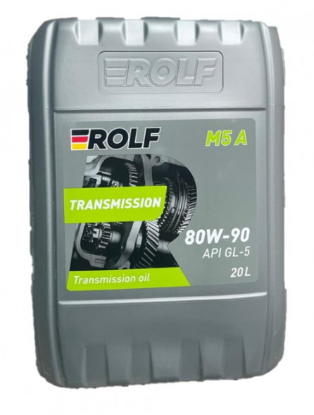 Масло трансм. 80W90 ROLF Transmission M5 A GL-5  (ПЛАСТИК) 20л