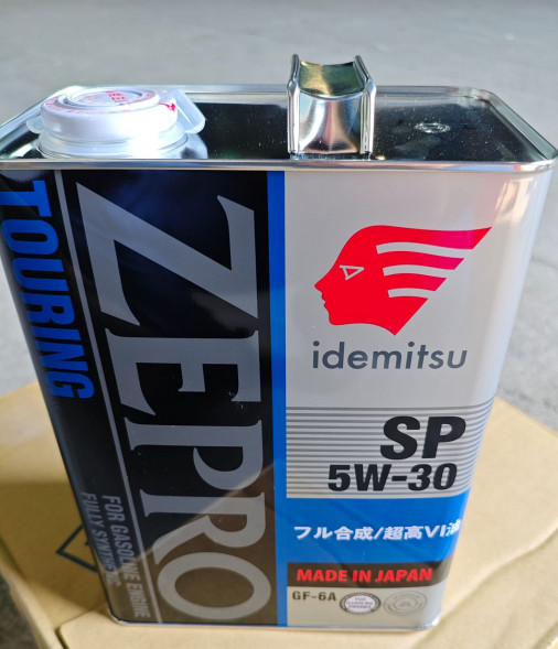 Масло мотор.  5W30 IDEMITSU Zepro Touring SP GF-6A металл (4 л.) 1*6 шт.