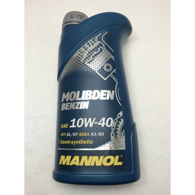 Масло мотор.10W40 MANNOL 7505 MOS Benzin API SN/CH-4 ACEА A3/B3 (1л.) 1*20шт.