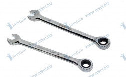 Ключ комбинированный трещоточный *10 CrV NOVA-PRO