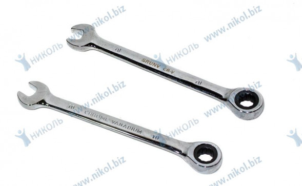 Ключ комбинированный трещоточный *10 CrV NOVA-PRO
