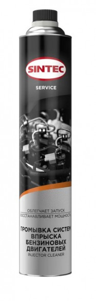 Sintec Промывка систем впрыска бензиновых двигателей Injector Cleaner 1л (1*12шт)