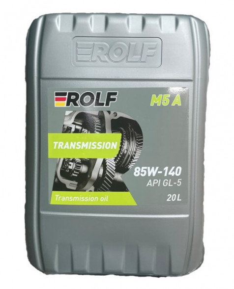 Масло трансм. 85W140 ROLF Transmission M5 A GL-5  (ПЛАСТИК) 20л