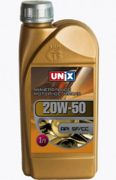 Масло мотор. 20w50 UNIX SF/CC (минер.)   1л