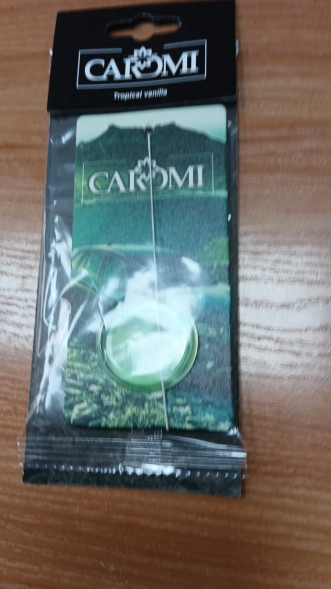 Ароматизатор мембрана CAROMI тропик-ваниль (зелёный)