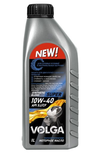 Масло мотор. 10W40 Волга-Ойл Super  SJ/CF  (1л) 1*12шт