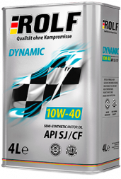Масло мотор. ROLF Dynamic SAE 10W40  API SJ/CF   (4 л) 1*4шт
