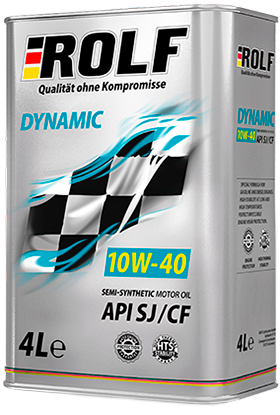 Масло мотор. ROLF Dynamic SAE 10W40  API SJ/CF   (4 л) 1*4шт