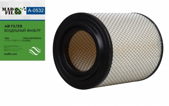 MADFIL Фильтр воздушный, 3110-1109013-10 низкий
