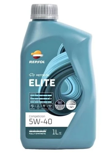 Масло мотор.  5W40 Repsol ELITE COMPETICION SN/CF A3/B4 пластик (1 л.) 1*12 шт.