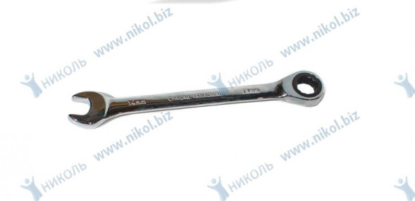 Ключ комбинированный трещоточный *14 CrV NOVA-PRO