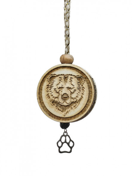 Ароматизатор подвеска CAROMI Медведь 2 в круге Парфюм Унисекс