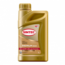 Масло мотор. SINTEC PREMIUM 9000 SAE 0W30 ACEA A3/B4 API SP/CF 1л (1*12шт)