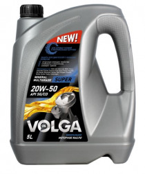 Масло мотор. 20W50 Волга-Ойл Super  SG/CD (5л) 1*3шт
