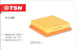 91358 Фильтр TSN воздушный HONDA CAPA CIVIC V/VI CR-V HR-V