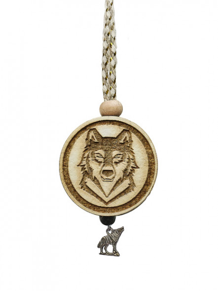 Ароматизатор подвеска CAROMI Волк 2 в круге Парфюм Унисекс