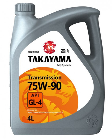 Масло трансмиссионное TAKAYAMA SAE 75W90 API GL-4 ПЛАСТИК 4л (1*4)