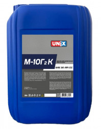 Масло мотор. М10Г2К UNIX SAE 30 API CC  30л