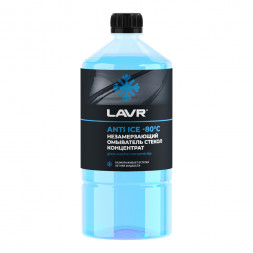Ln1324 Концентрат незамерзающей жидкости для омывания стекол -80°С, LAVR 1 л (12шт)