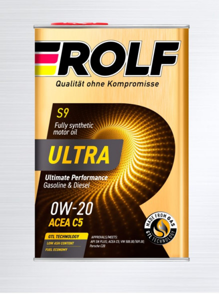 Масло мотор. 0W20 ROLF ULTRA C5 SN plus (4л) 1*4шт