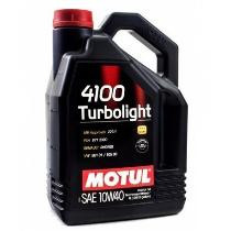 Масло мотор. MOTUL  4100 TURBOLIGHT 10W40  4л) (1*4шт)