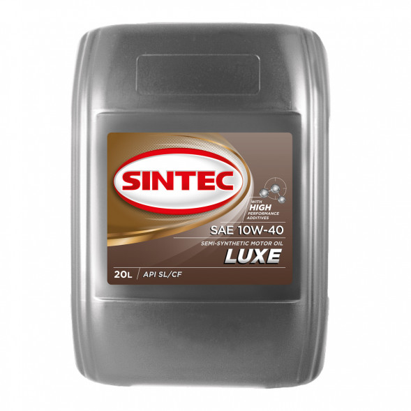 Масло мотор. SINTEC LUXE SAE 10W40 API SL/CF (п/синт)  20л