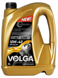 Масло мотор. 10W40 Волга-Ойл Luxe API SL/CF 4л (1*3шт)