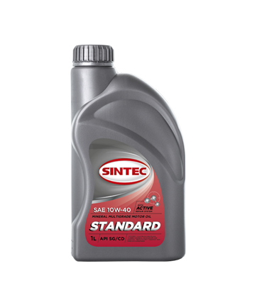 Масло мотор. SINTEC СТАНДАРТ SAE 10W40  API SG/CD (1л)  (минеральное)