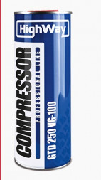 Масло компрессорное HIGHWAY GTD 250 VG-100 (1 л.) металл