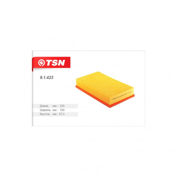 91423Фильтр TSN воздушный &quot;SSANGYONG: MUSSO (FJ) 2.3, Korando 2.3,