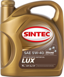 Масло мотор. SINTEC LUXE 5000 SAE 5W40 ACEA A3/B4 API SL/CF 4л (1*4шт)