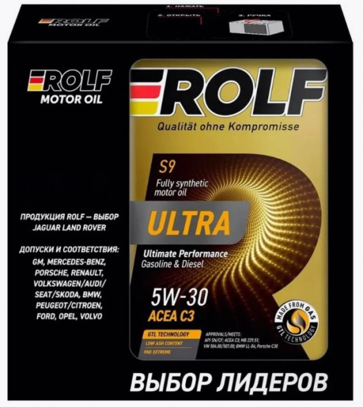 Масло мотор. ROLF ULTRA C3 5W30 API SN/CF 4л+1л (1*3шт)