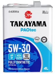 Масло мотор.  5W30 TAKAYAMA  PAOtec A3/B4 SP  4л (1*4шт)